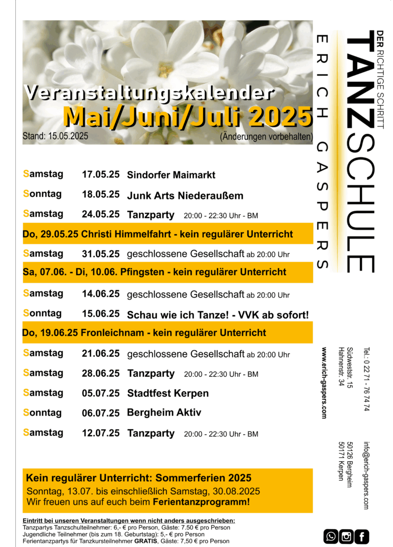 VA Kalender 15.05