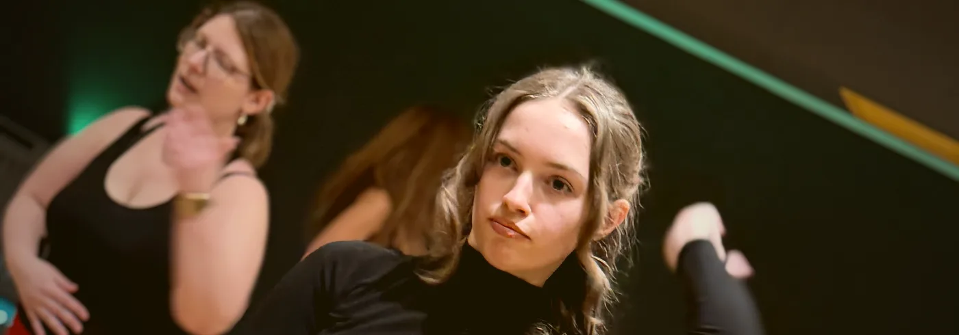 Tänzerin beim Solo Latein in der Tanzschule Erich Gaspers