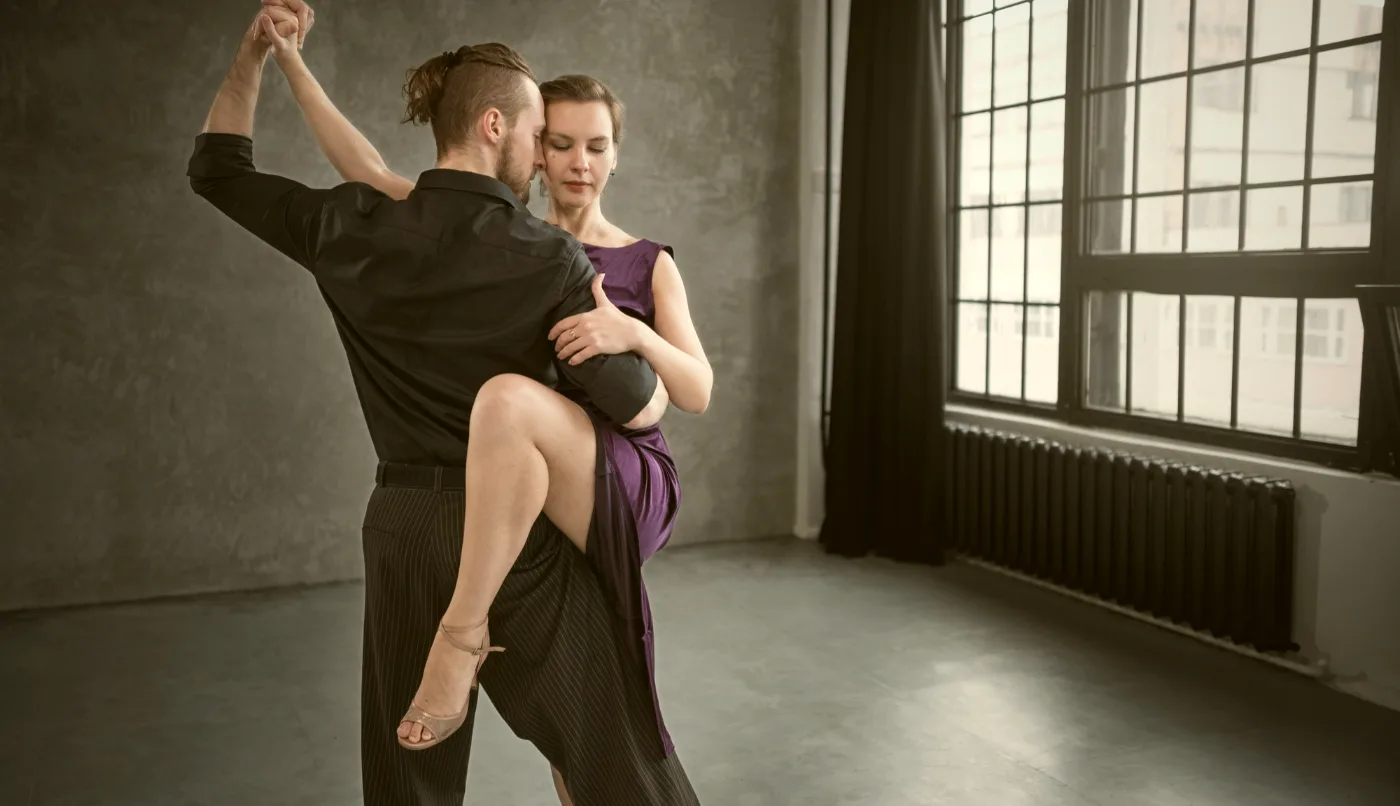 Tango Argentino Tanzpaar in der Tanzschule Erich Gaspers